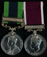 John Dodd : (L to R) India General Service Medal with clasp 'Burma 1930-32'; Long Service and Good Conduct Medal